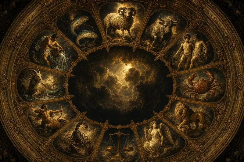 The Vault of Heaven, Painted Zodiac
