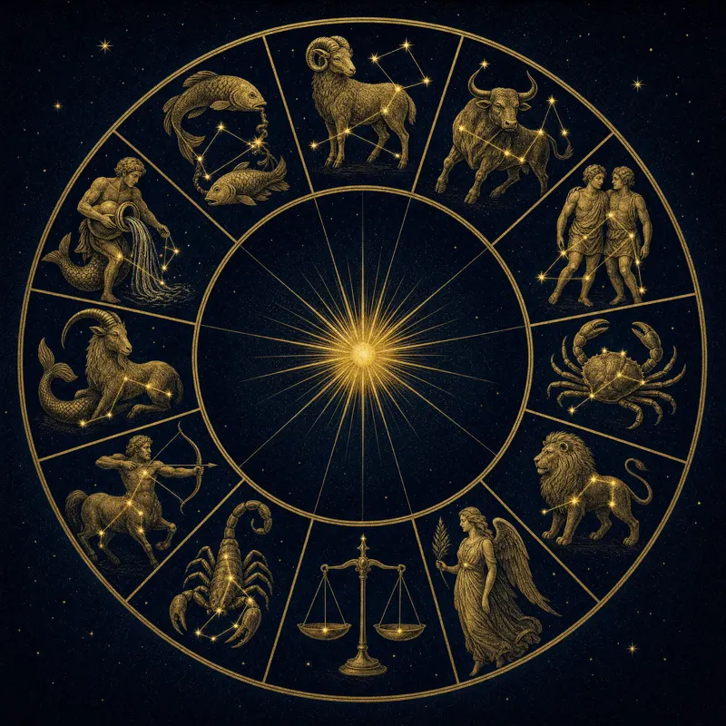 The Gilded Ecliptic, Painted Zodiac
