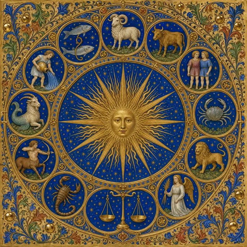 The Calendar Rota, Painted Zodiac