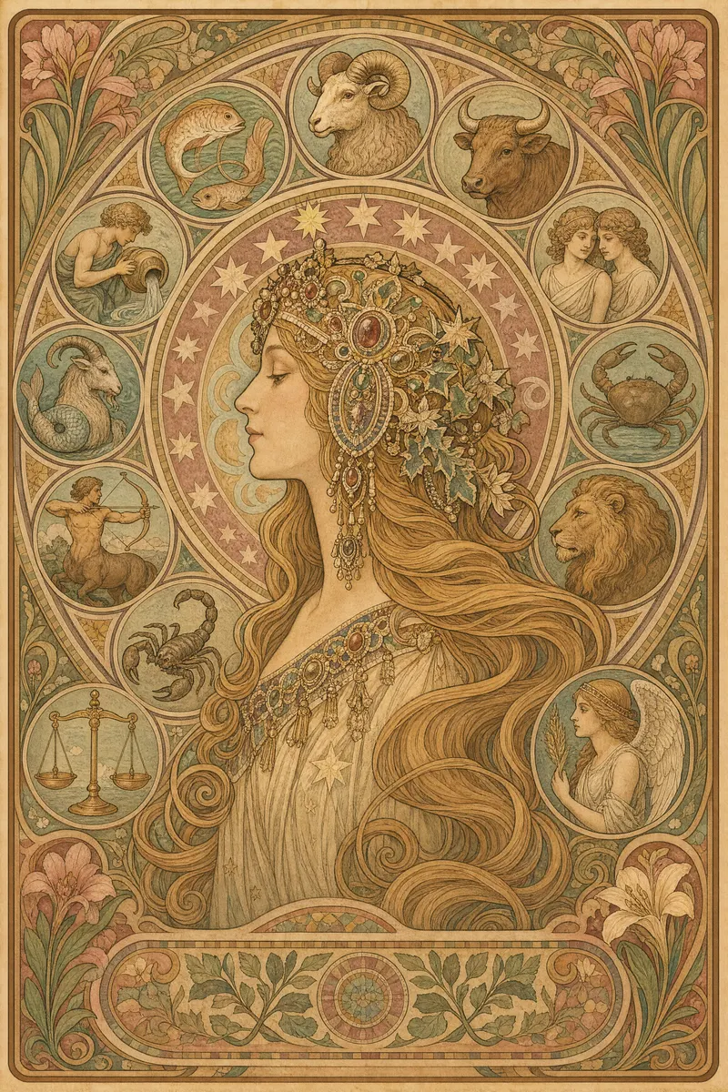 The Zodiac Crown, Painted Zodiac