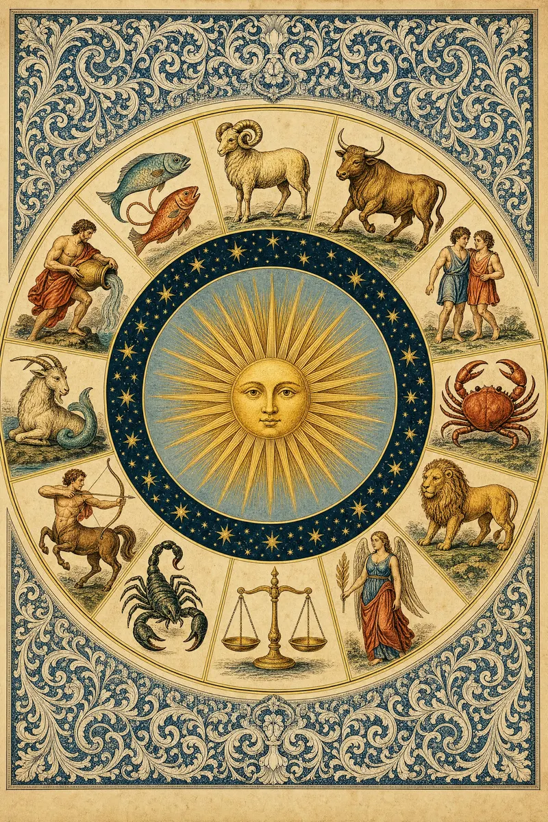 The Heavens Illustrated, Painted Zodiac