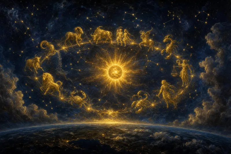 The Great Wheel, Painted Zodiac
