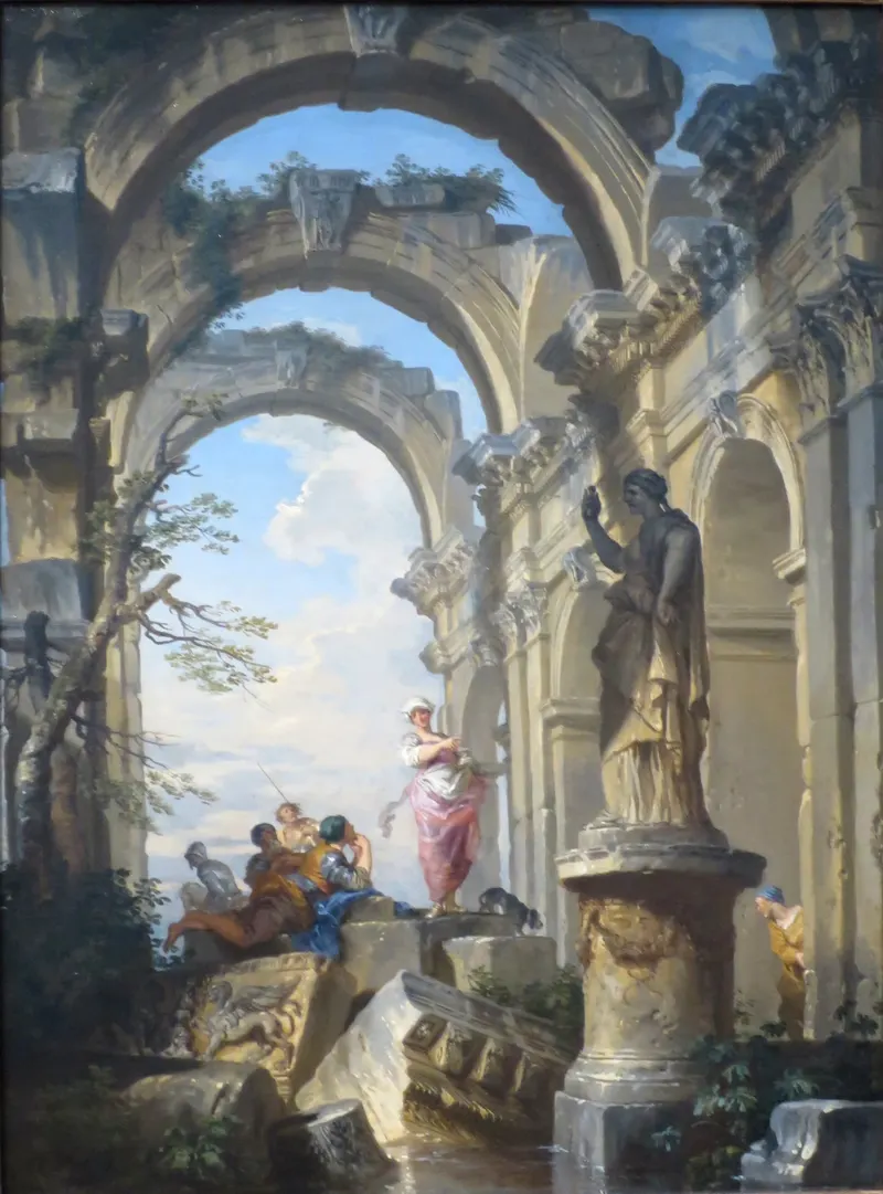Ruins with the Cumaean Sibyl, Giovanni Paolo Panini
