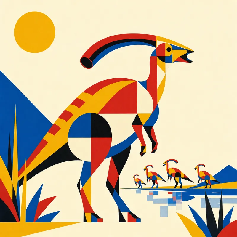 Parasaurolophus walkeri, Bauhaus, Thunder Lizards