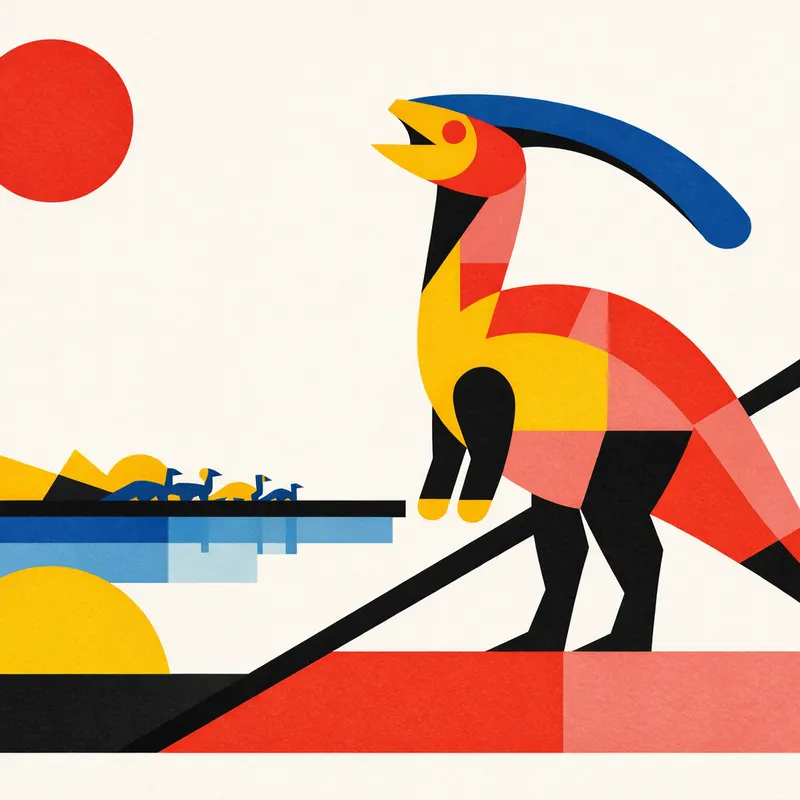 Parasaurolophus walkeri, Bauhaus, Thunder Lizards