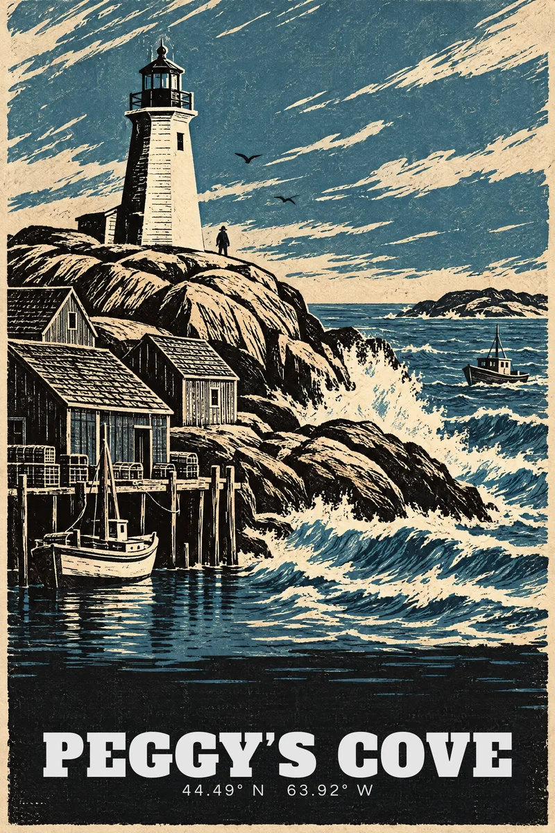 Peggy’s Cove, The Departure Board