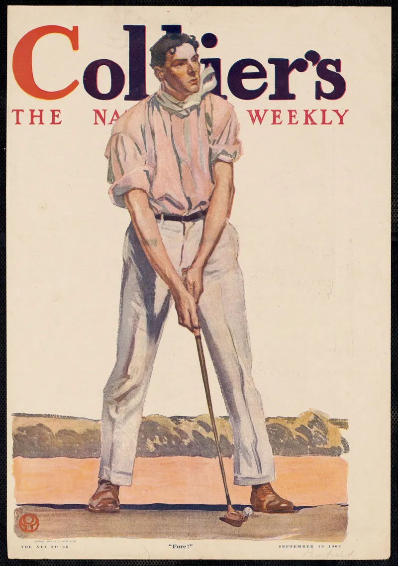 Collier’s — “Fore!”, Edward Penfield