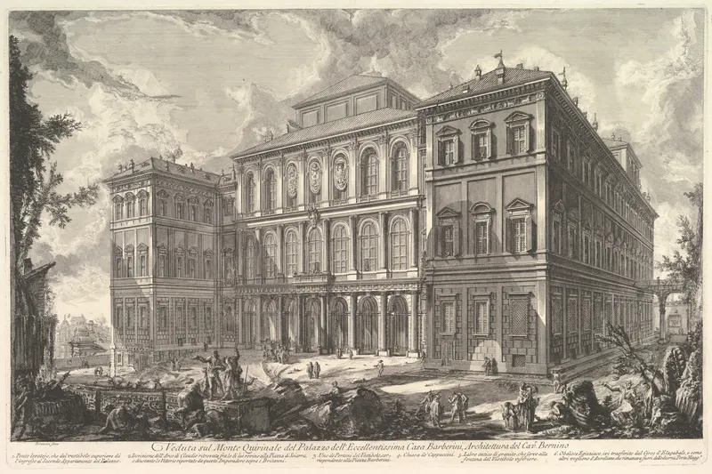 The Palazzo Barberini, Giovanni Battista Piranesi