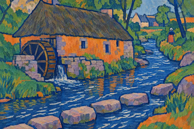 Mill with Stones, Painted Agency