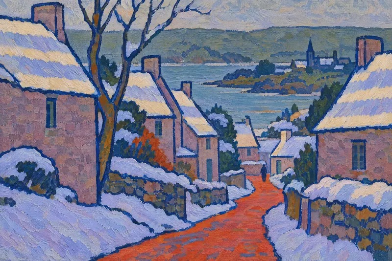 Snow on Roofs, Painted Agency