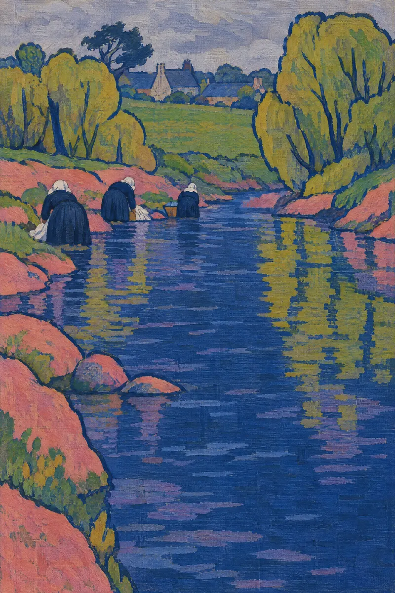 Women by River, Painted Agency
