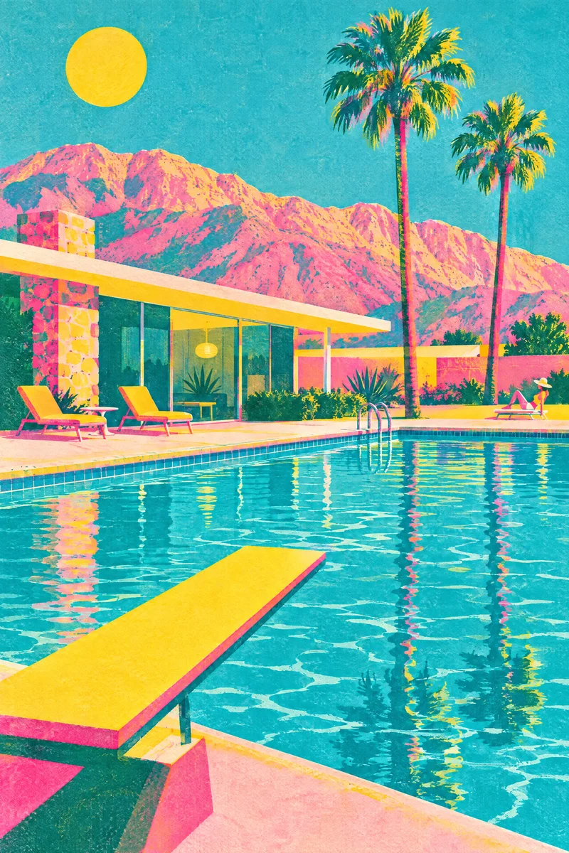 Poolside, Palm Springs, The Departure Board