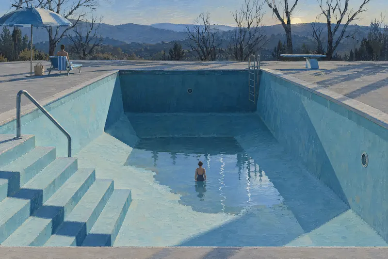 Winter Empty Pool, Painted Agency