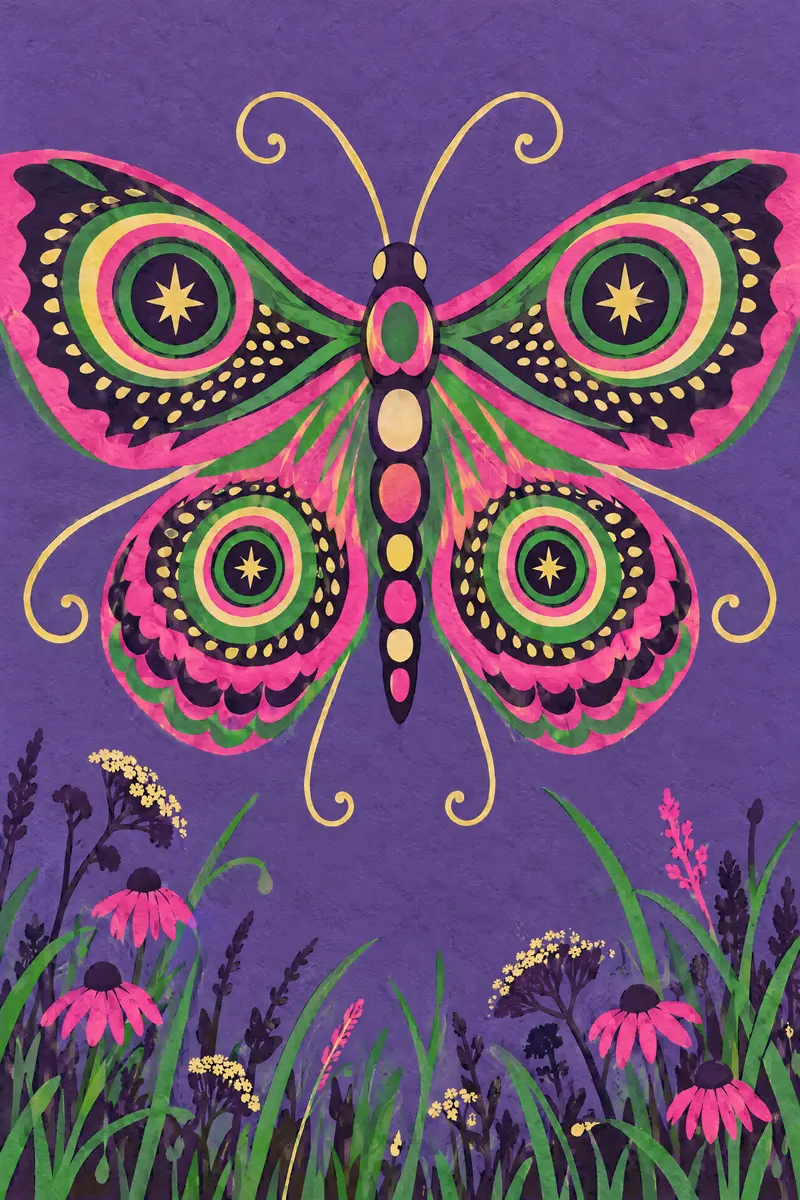 Moth Eye Spots, Painted Agency