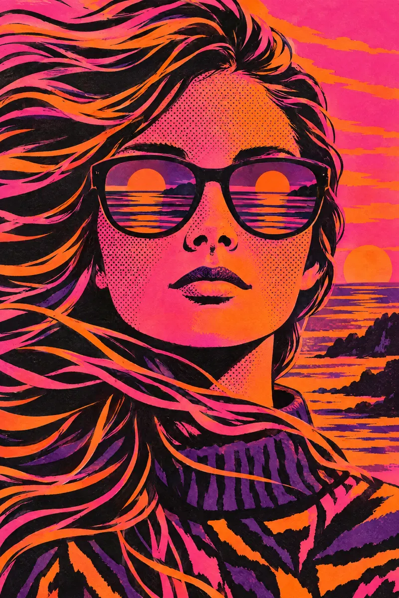 Sunset Mirror Face, Painted Agency