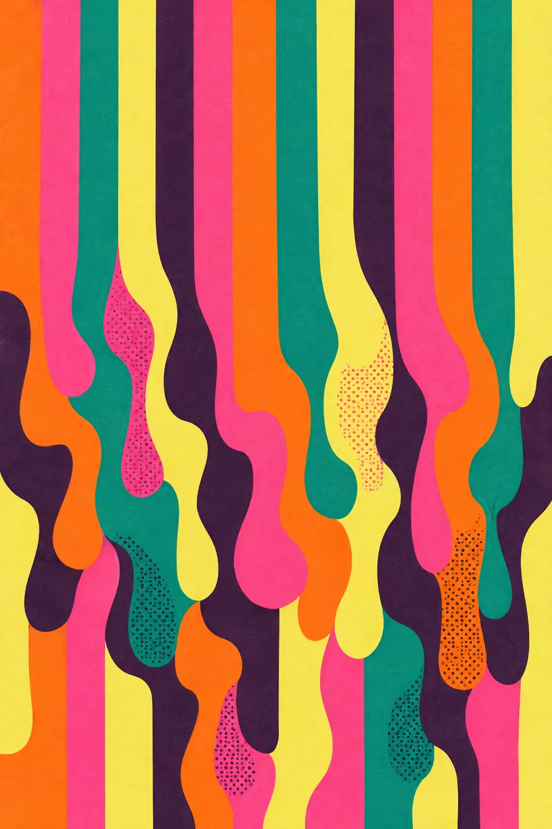 Wax Stripe Melt, Painted Agency