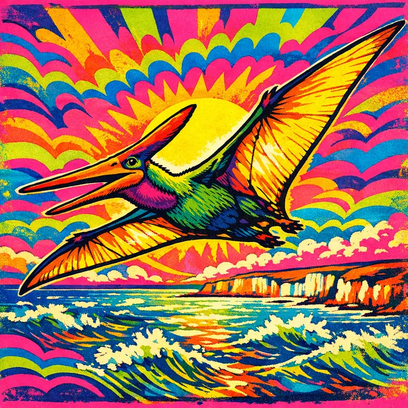 Pteranodon longiceps, Neon Pop, Thunder Lizards