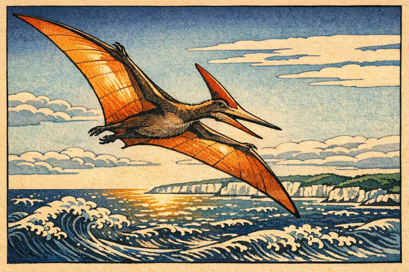 Pteranodon longiceps, Ukiyo-e, Thunder Lizards