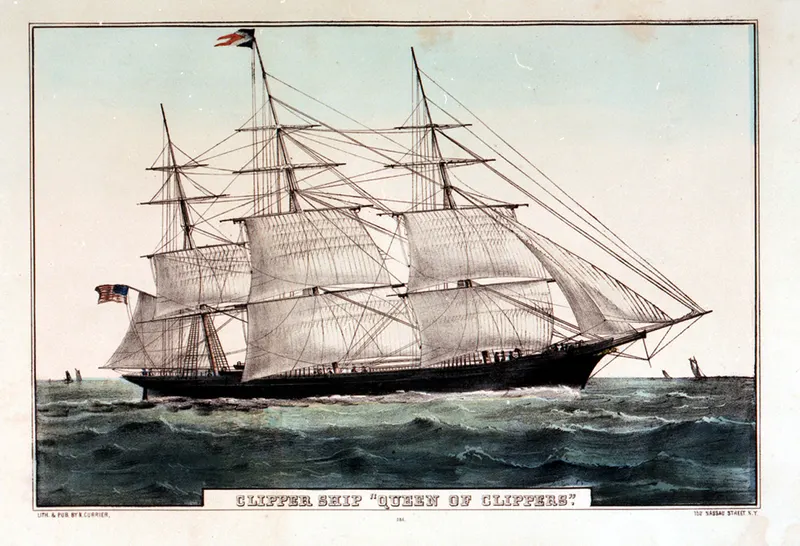 Clipper Ship 'Queen of Clippers', N. Currier