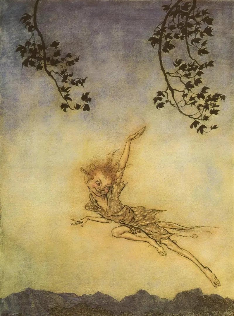 Puck, Arthur Rackham (1867 to 1939)