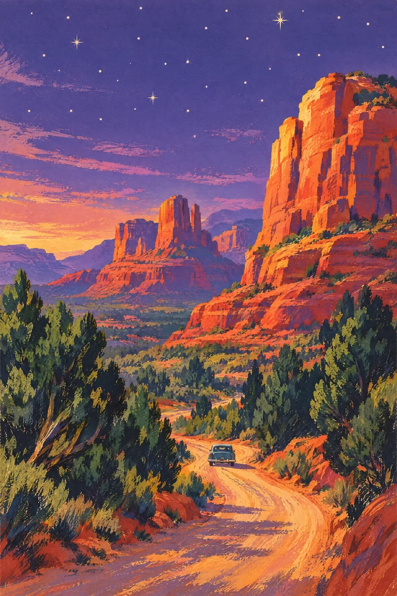 Red Rocks, Sedona, The Departure Board