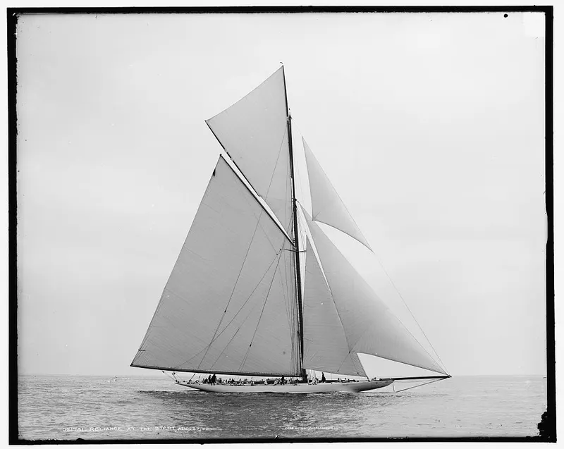 Reliance at the start, Aug. 27, 1903, Detroit Publishing Co.