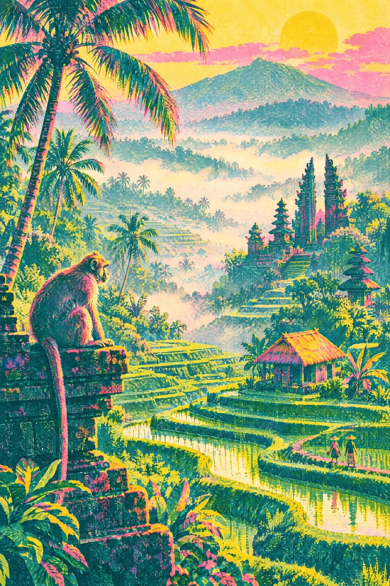 Rice Terraces, Ubud, The Departure Board