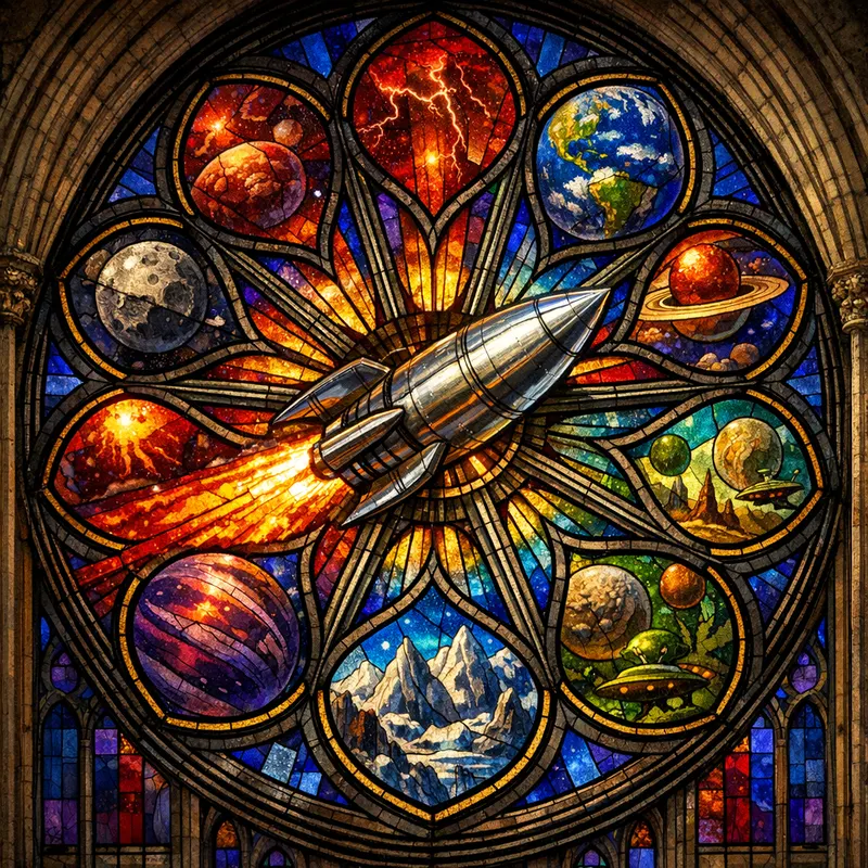 Rocket Rose Window, Feverglass
