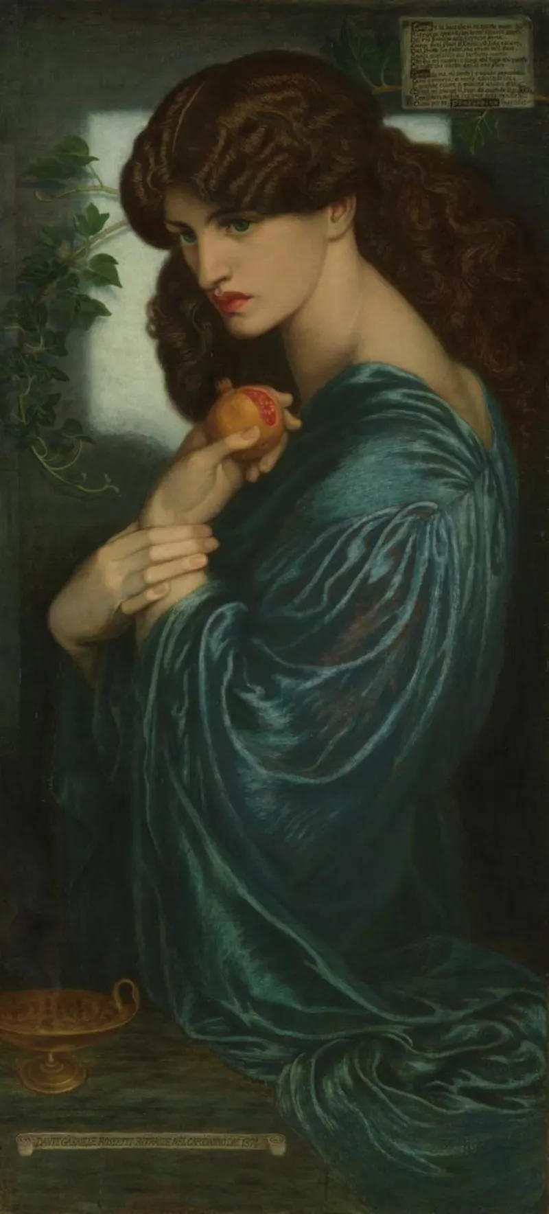 Proserpine, Dante Gabriel Rossetti (1828 to 1882)