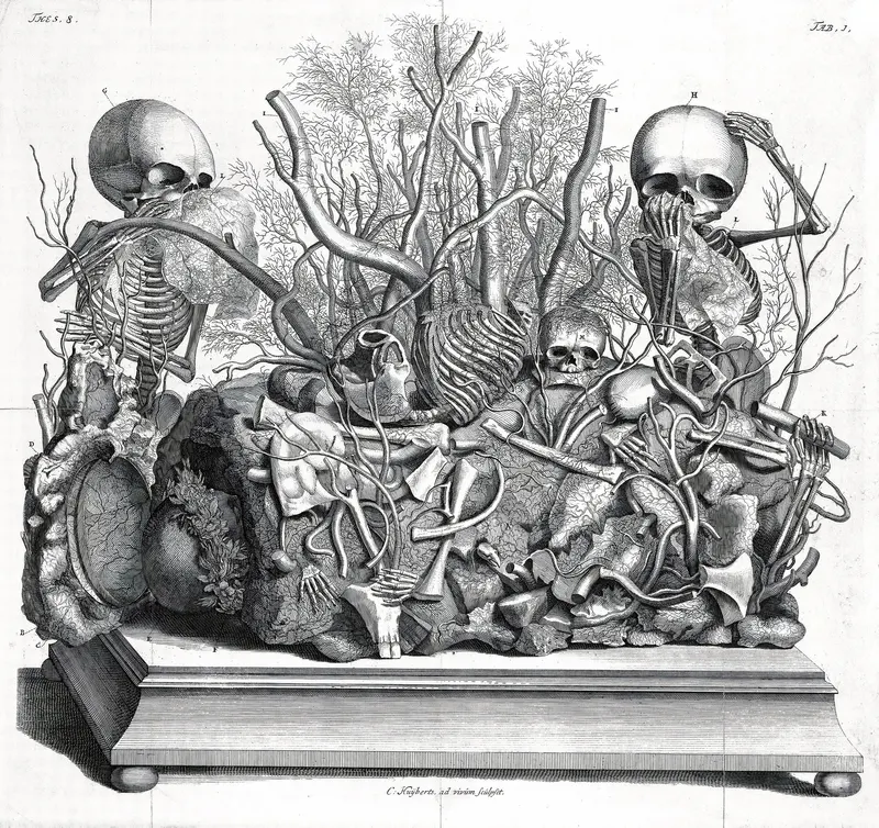 An Anatomical Tableau, after Frederik Ruysch