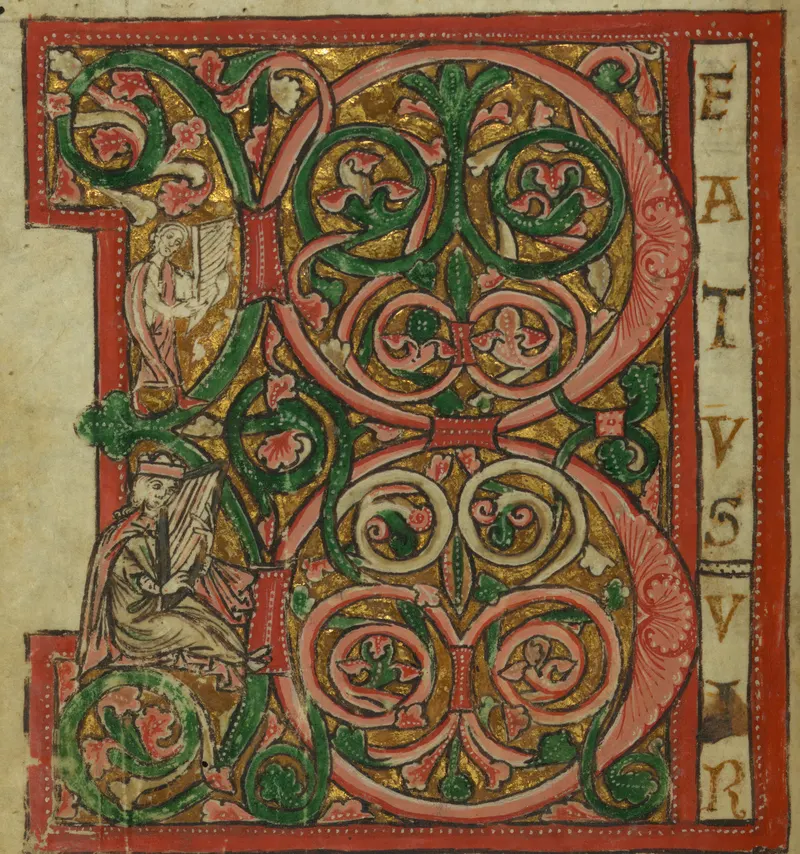 The Beatus Vir Initial, Unknown Rhineland illuminator
