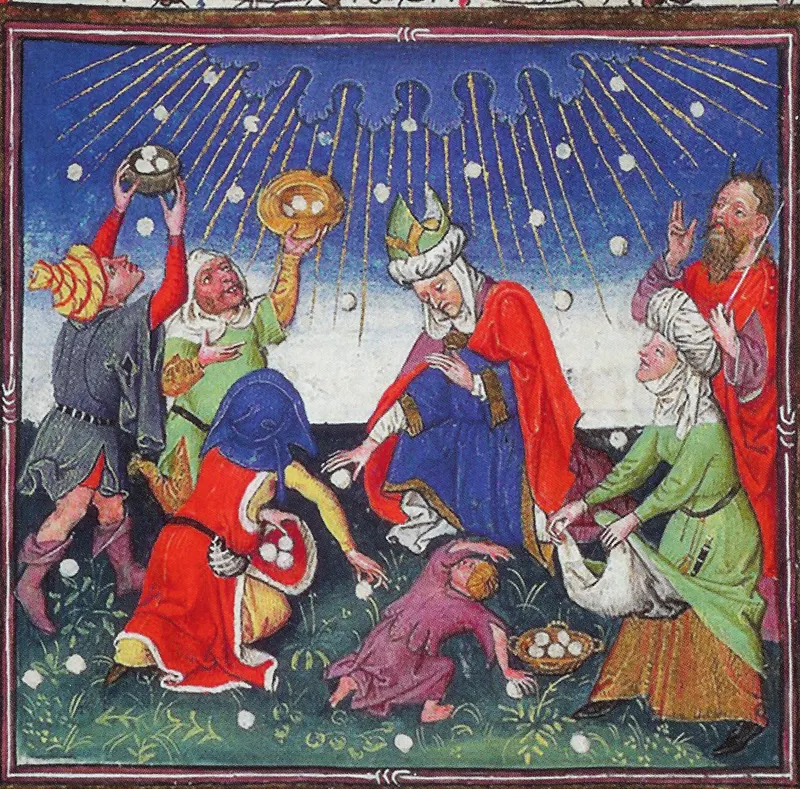 The Gathering of the Manna, The Master of Catherine of Cleves
