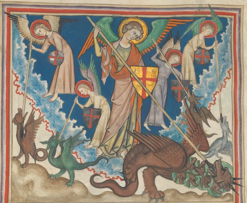 A Plate from the Cloisters Apocalypse, Unknown Norman illuminator