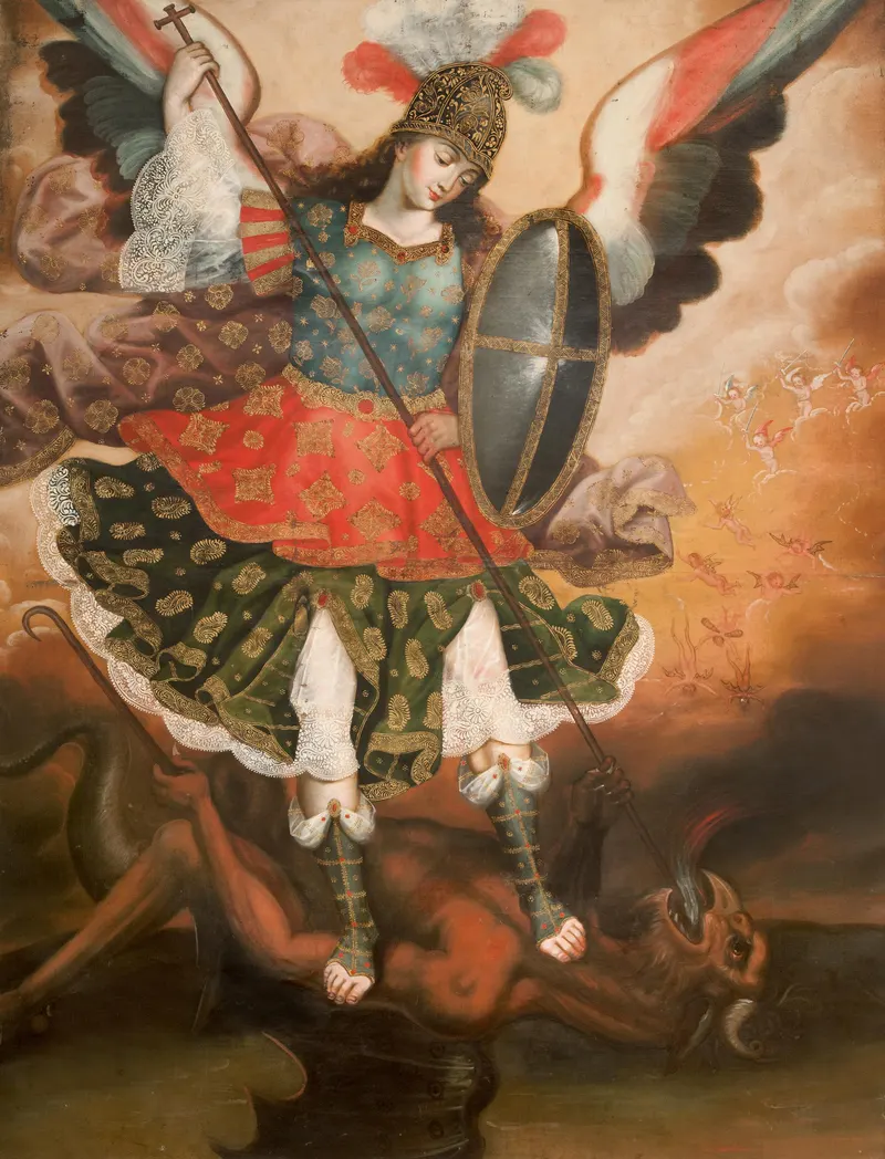 Saint Michael the Archangel, Cusco School (anonymous)