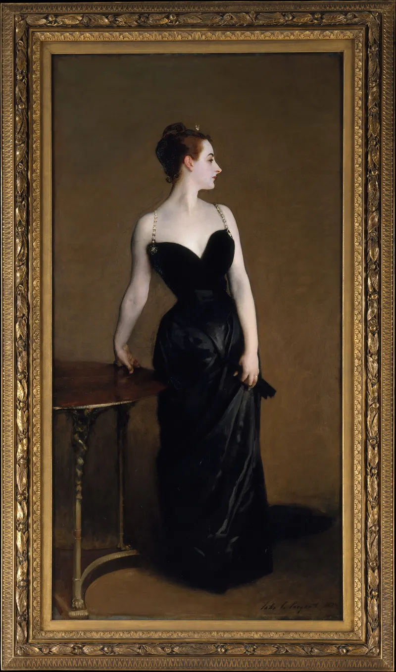 Madame X, John Singer Sargent (1856 to 1925)
