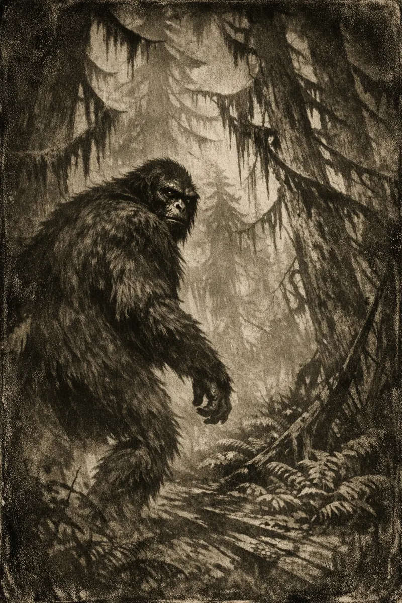 Sasquatch, Expressionist 1922, Nightfables
