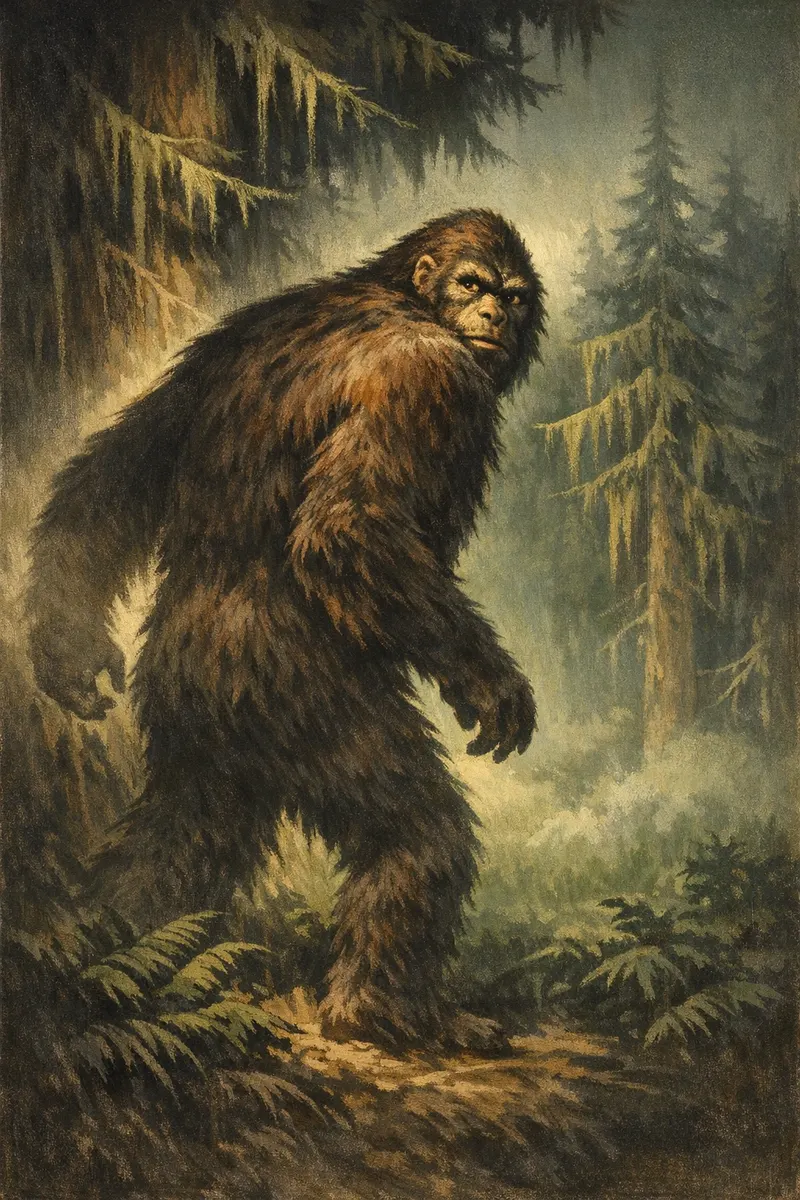 Sasquatch, Matinee Gouache, Nightfables