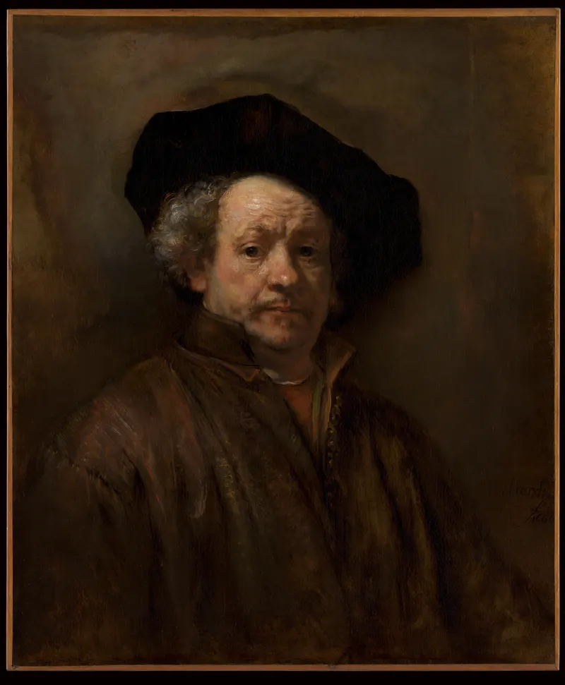 Self-Portrait, Rembrandt (1606 to 1669)