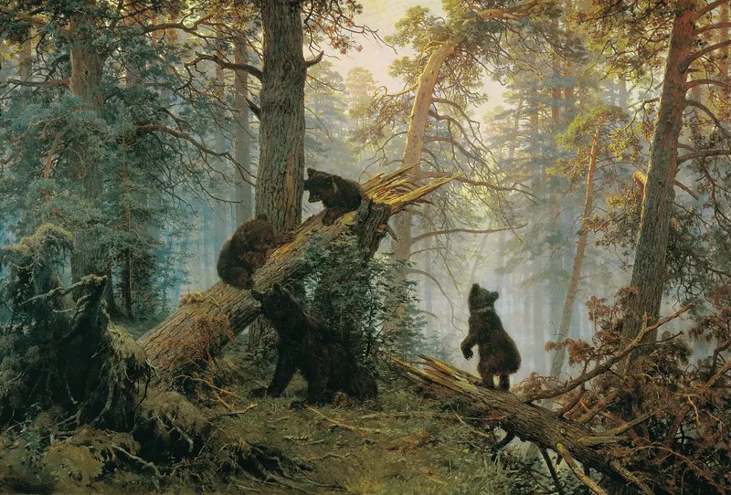 Morning in a Pine Forest, Ivan Shishkin (1832 to 1898)