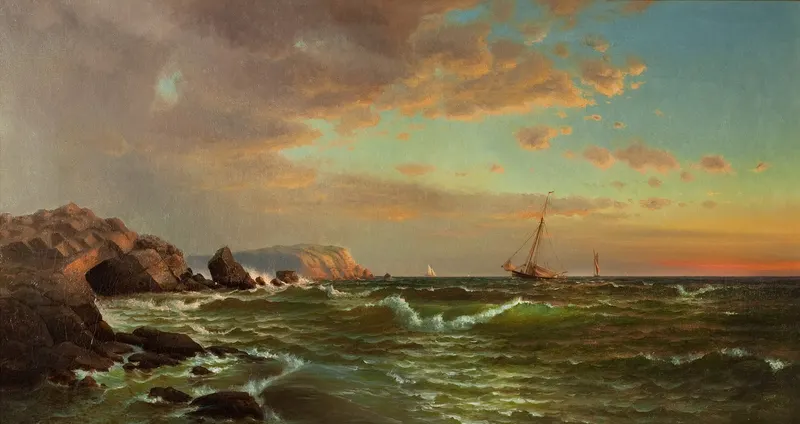 Sailing at Twilight, Francis Augustus Silva