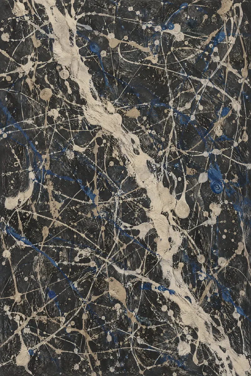 Cobalt Charcoal Web, Painted Agency