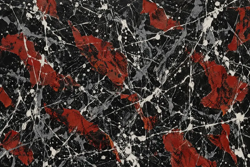 Ragged Red Shapes, Painted Agency