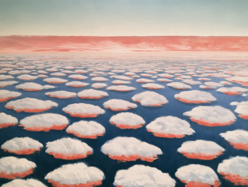 Cloud Floor, Sea-Green Sky, Painted Agency