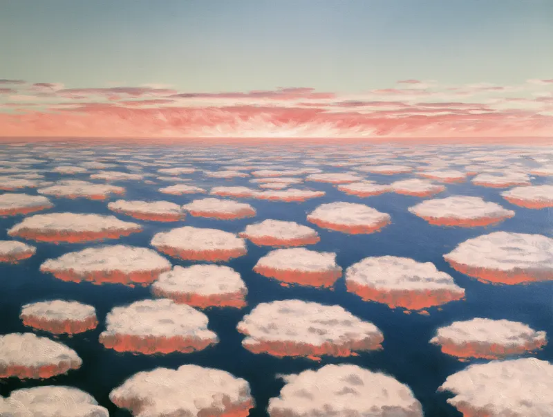 Cloud Floor, Sunrise, Painted Agency