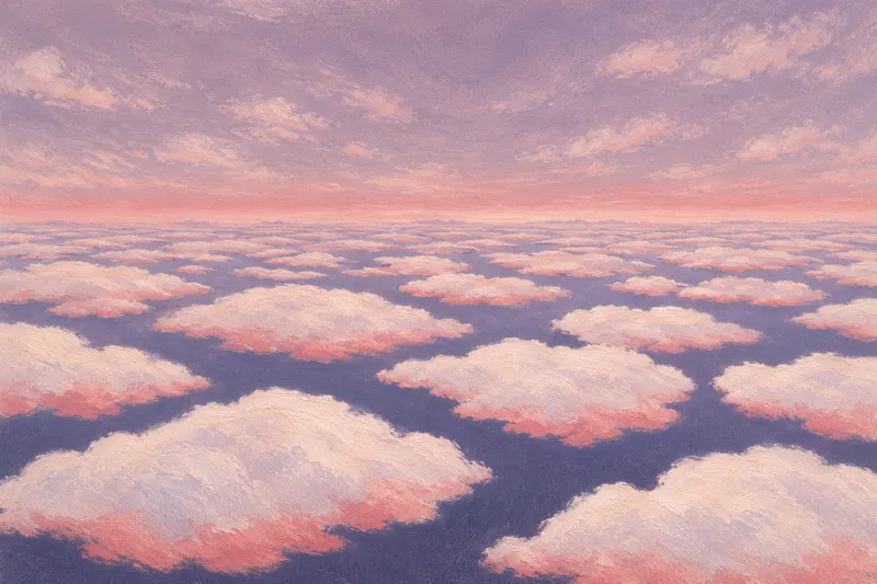 Cloud Floor, Violet Hour, Painted Agency