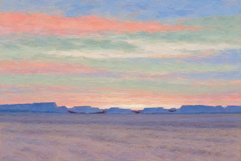 Dusk Mesa Line, Painted Agency