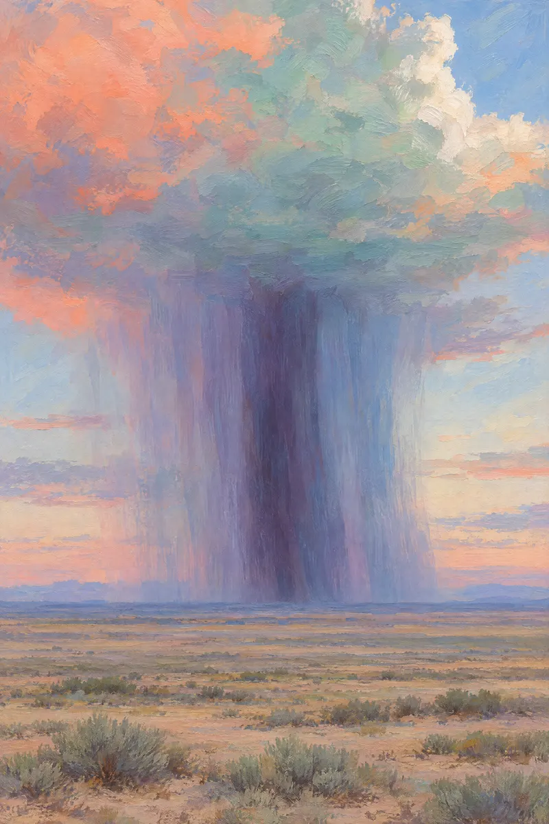 Far Rain Curtain, Painted Agency