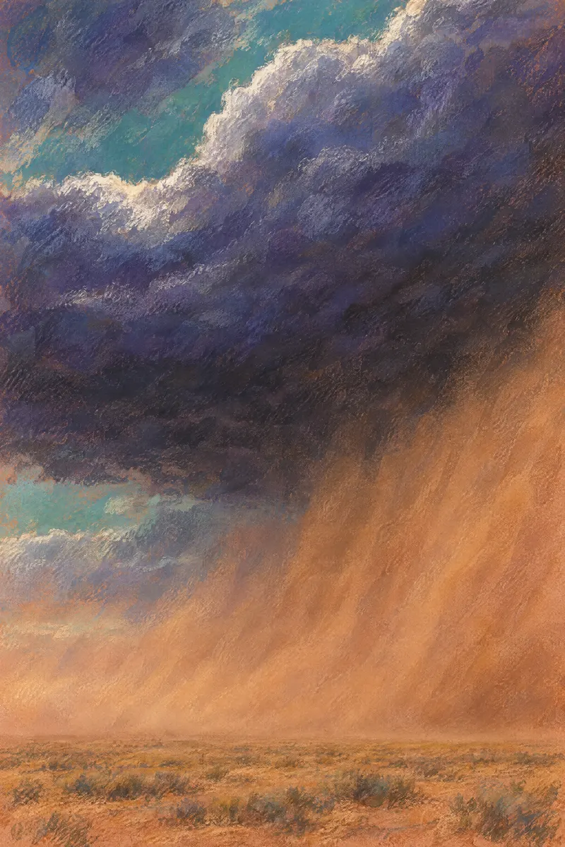Outflow Dust Veil, Painted Agency