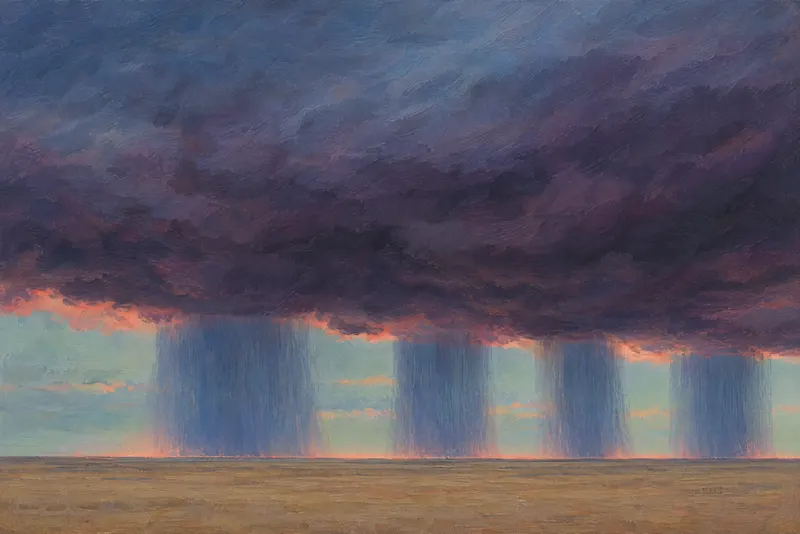 Rain Colonnade, Painted Agency
