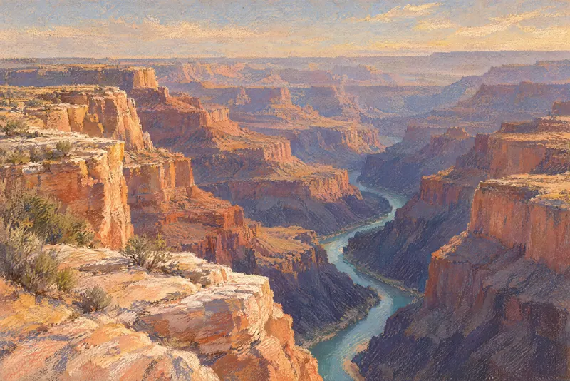 Rim Canyon River, Painted Agency